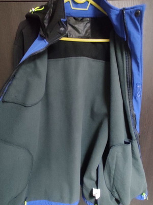 Softshell waterproof jacket, blue, size XL
