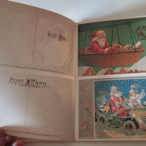 The Old-Fashioned Christmas Postcard Book used, 40 postcards