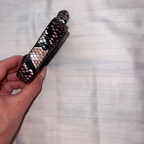 Printed belt like new, beige, size 60