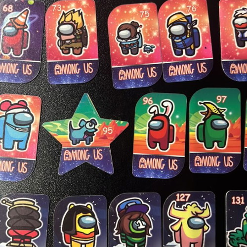 Among Us metal caps set of 125 used