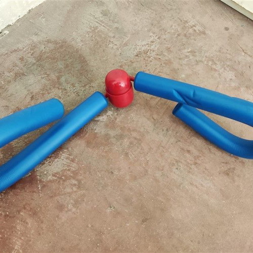 Adductor, arm and chest spring used fitness equipment