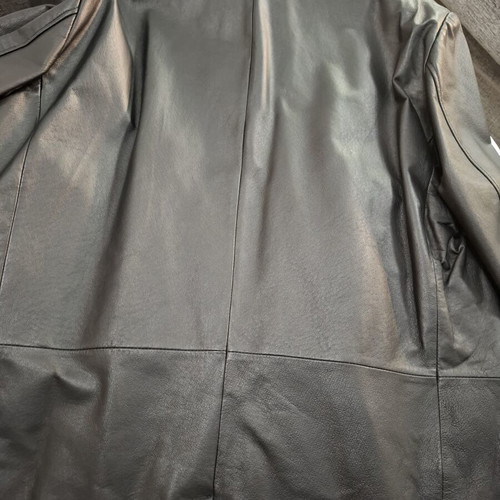 Vintage Armani Exchange men's leather jacket XL, nappa leather, like new