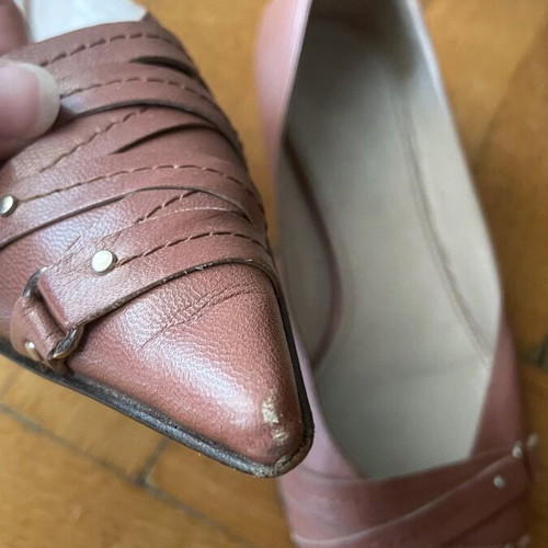 Chaniotakis ballerinas used, size 38, rotten apple color