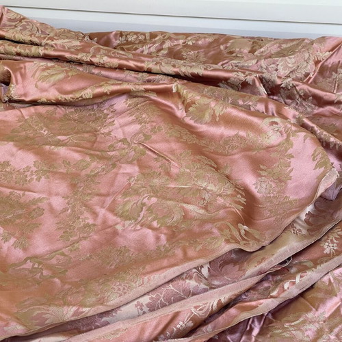 Brocade Antique Fabric new, silk, 15 meters, pink