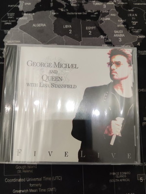 George Michael and Queen with Lisa Stansfield Five Live CD σφραγισμένο
