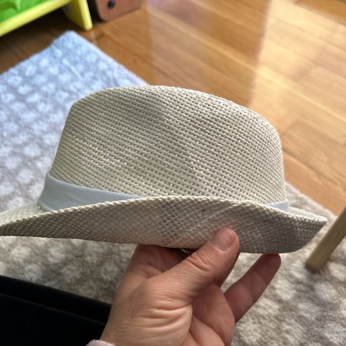 Straw hat white 50cm used