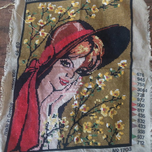 Embroidery canvases new, over 60 years old
