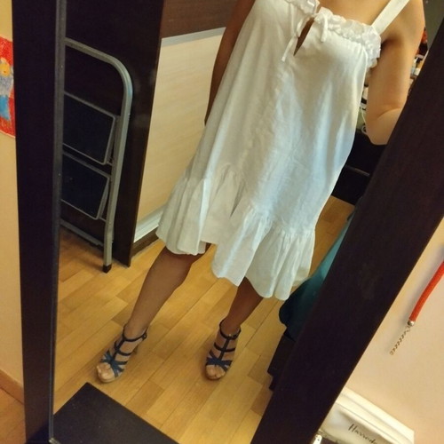 AXA white dress, medium-large size, airy and feminine