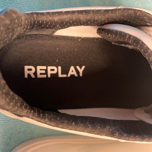 Replay Polaris Perf Polys Studio sneakers size 43, like new, white-black