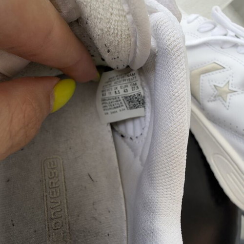 Converse white leather sneakers EU 43, 27.5 cm
