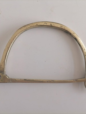 Bronze collectible lock used for military bag