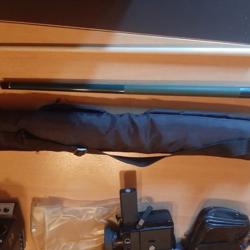 Billiard Tips used with carrying case and wooden wall mount