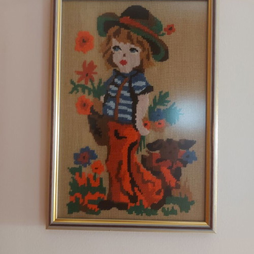 Embroidered frame new for children's room