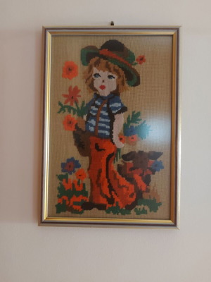 Embroidered frame new for children's room