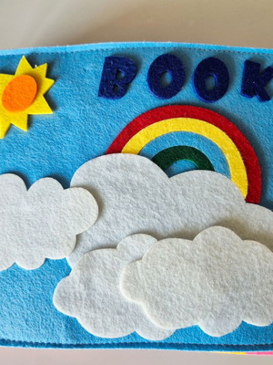 Busy book activity book like new, educational with felt