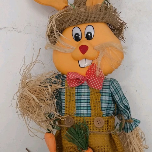 Easter decoration rabbit broom new