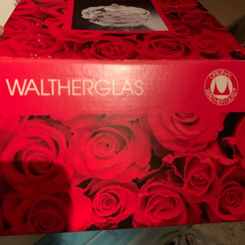 Waltherglas Georgina κρυστάλλινη μπονμπονιέρα καινούργια με καπάκι