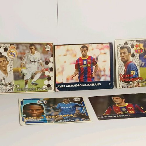 Football stickers used, pack