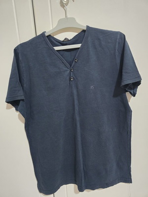 Ανδρικό T-shirt Paco & Co large μεταχειρισμένο, μπλε