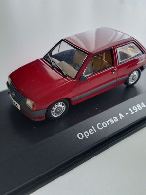 Opel Corsa A 1984 μοντέλο αυτοκινήτου σαν καινούργιο, κλίμακα 1/43