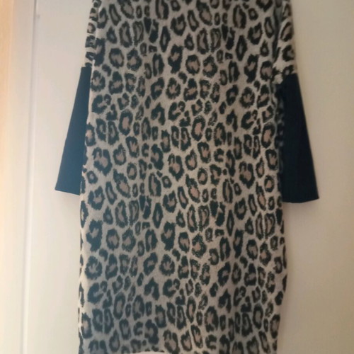 Animal print blouse dress used