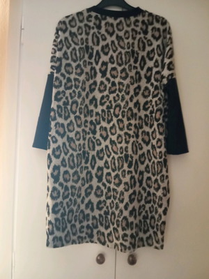 Animal print blouse dress used