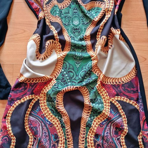Italian branded dress, colorful