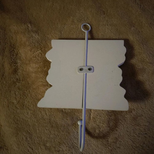 Wall hook souvenir Paros like new, wood and metal