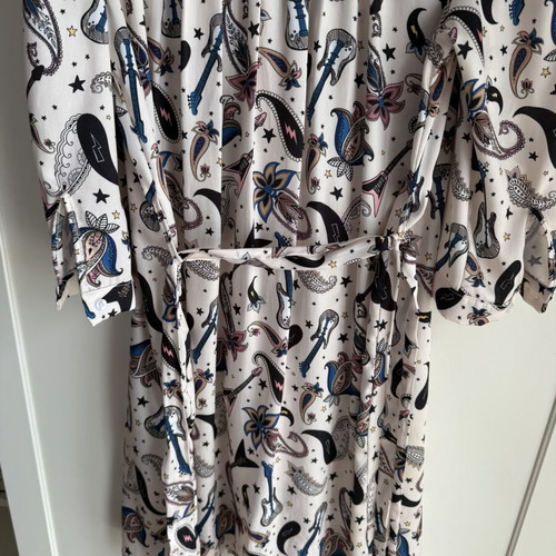 Lumina white dress with belt like new