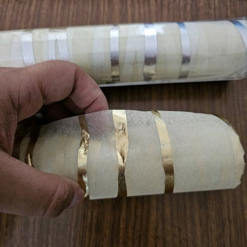 Wrapping paper new, two pieces with gold and silver details