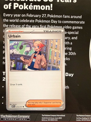 Urbain Card 214/217 new Ascended heroes