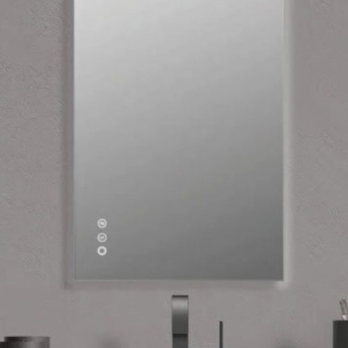 Led bathroom mirror square touch 100x80cm new