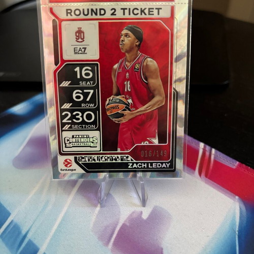 Zach LeDay 2025-26 Contenders EuroLeague Round 2 Ticket Jersey Number Match