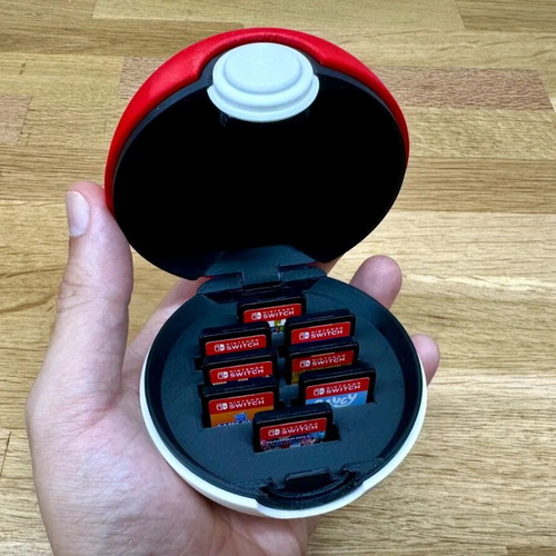 Pokeball Nintendo Switch 1 & 2 game cartridge case new