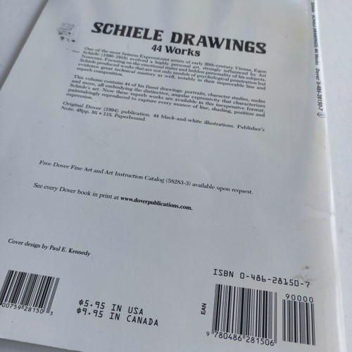 Schiele drawings like new, 44 black and white sketches