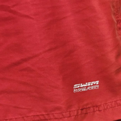 Men's swim shorts red XL used, polyester