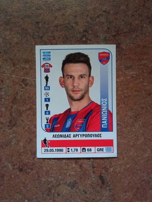 Panini Superleague 2014-2015 αυτοκόλλητο Νο350 Λεωνίδας Αργυρόπουλος καινούργιο