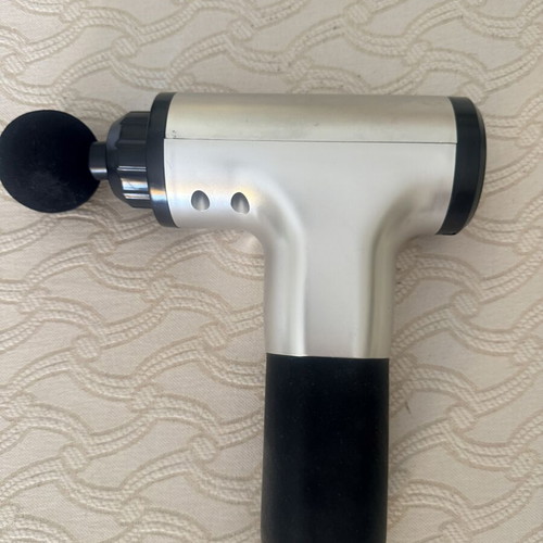 Massage Gun MD-320 full set, silver and black