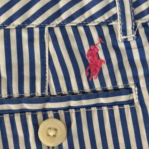 Ralph Lauren kids striped blue white shorts like new, age 7