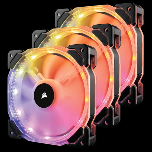 Corsair HD 120 rgb case fans used, pack of 3