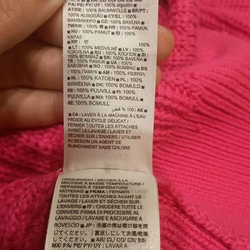 GAP cotton cardigan like new, pink fuchsia, XXL