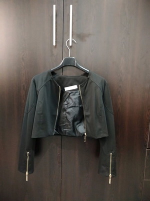 Black bolero with gold details, size S, like new