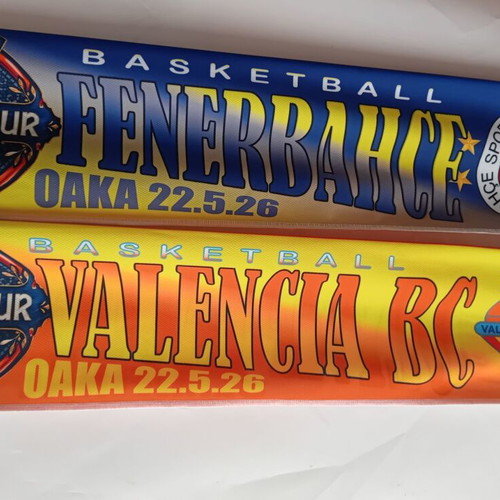 Olympiacos Basketball Final4 2026 Scarf and Banner Set new