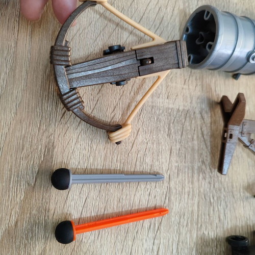Playmobil cannons, catapults, and bows used set