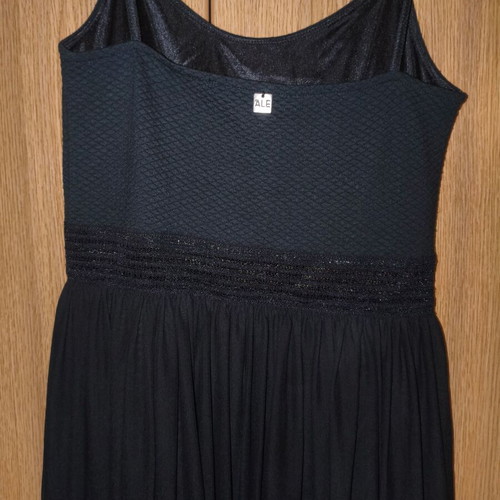 Ale black midi dress with straps and tulle skirt like new, size M