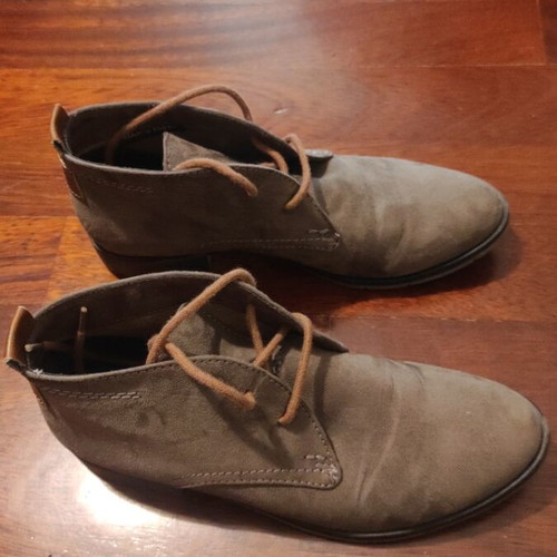 Marco Tozzi Oxford shoes used, size 38, gray