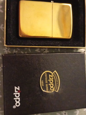 Αναπτήρας Zippo Vintage Series 1937 Replica με ορείχαλκο φινίρισμα σαν καινούργιο