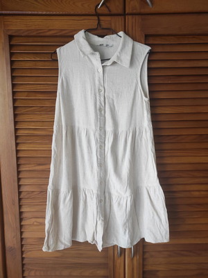 Only mini dress, beige, size S