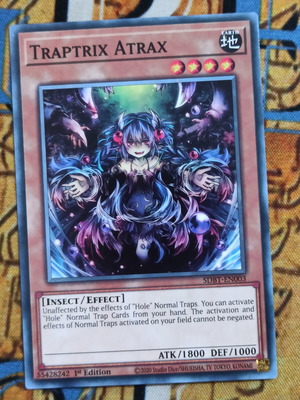 Traptrix Atrax Effect Monster κάρτα Yu-Gi-Oh! σαν καινούργιο