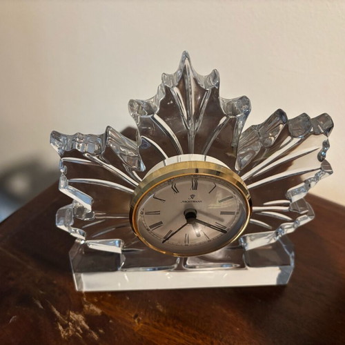 Crystal clock Nachtmann like new